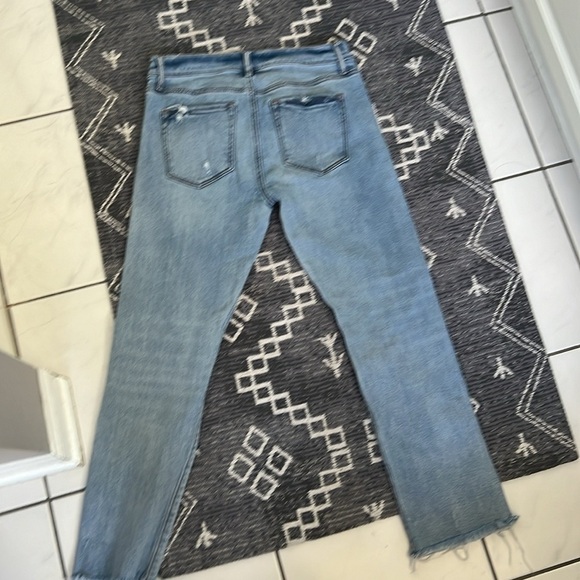 Loft The Crop Distressed Straight Leg Jeans - Picture 4 of 4